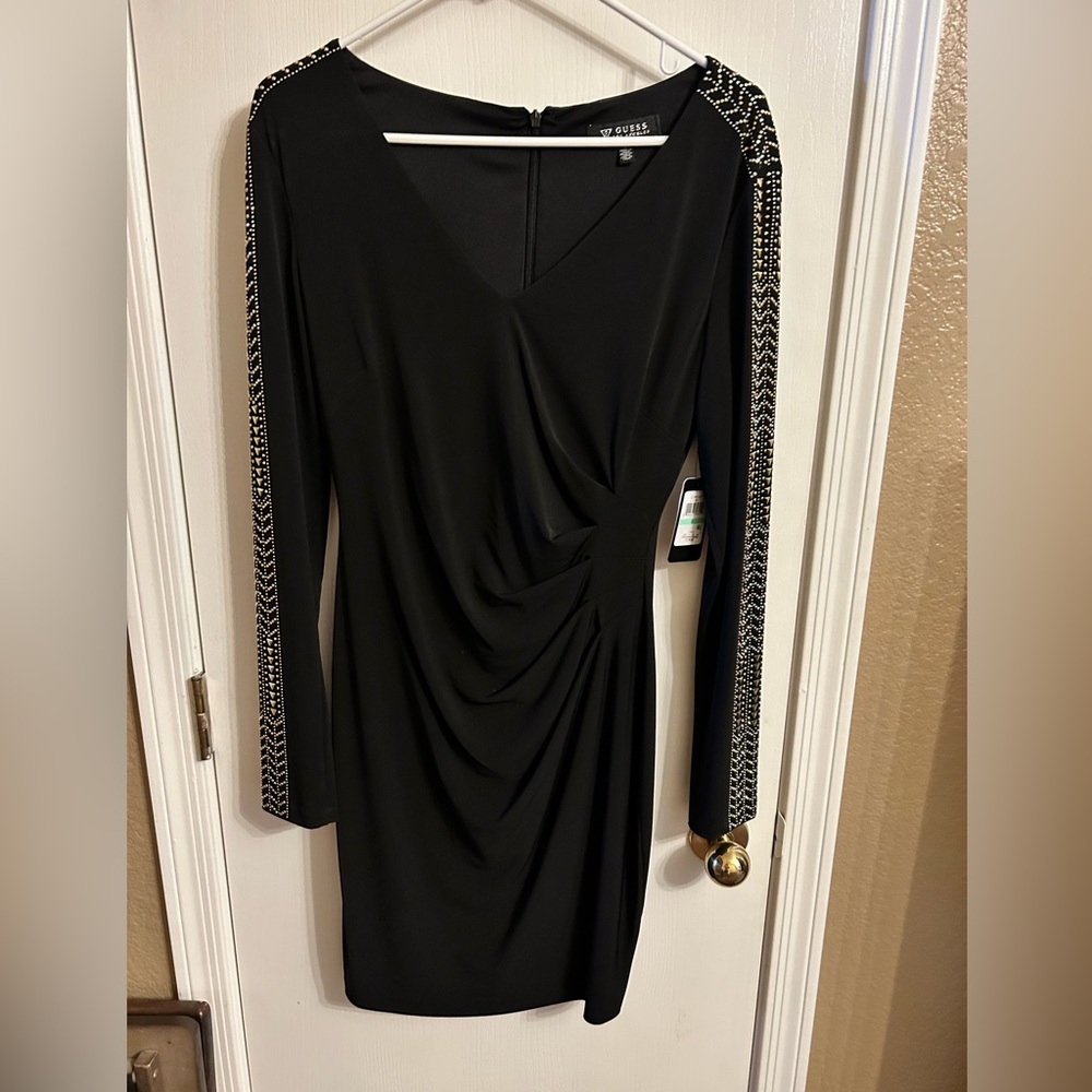 Guess Dress with Embellished Sleeves
